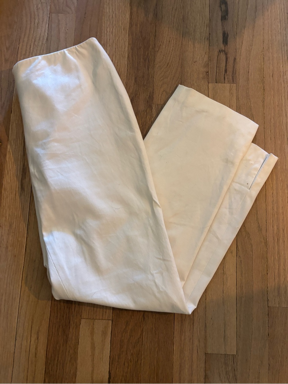Doncaster Cream Ankle-Length Straight Pant